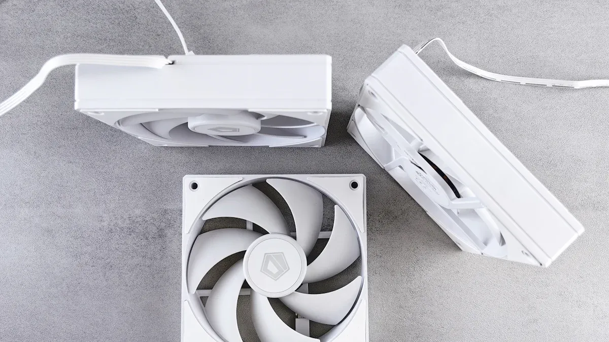 White Air Cooler CPU Aesthetics